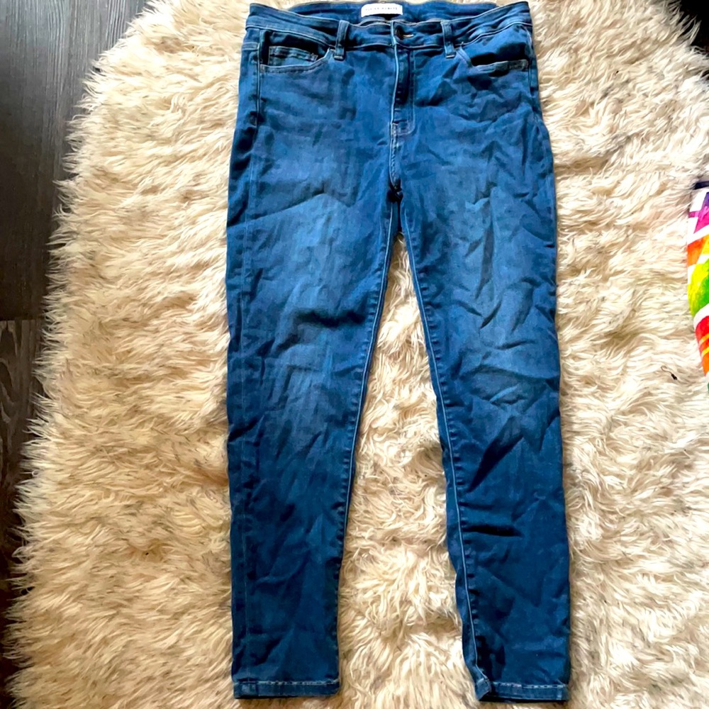 Dark blue skinny jeans